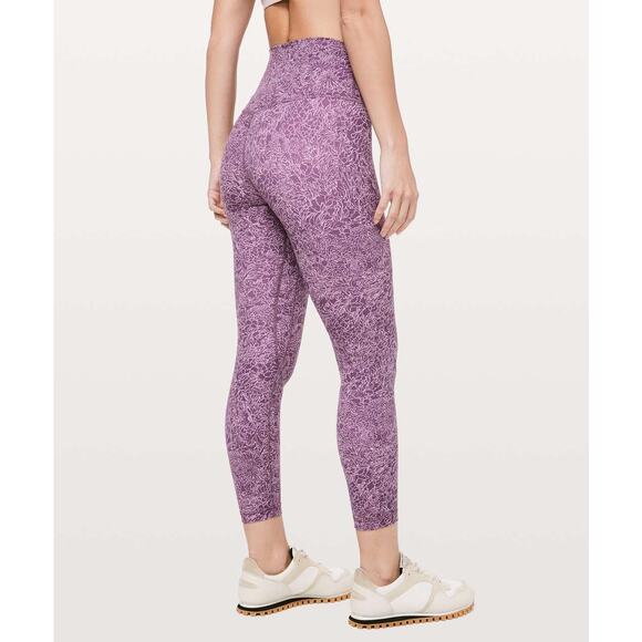 Lululemon Align Leggings Pant II 25" Arabesque Antoinette Smoky Quartz Purple 4 - Picture 2 of 9
